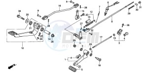 VF750C2 drawing PEDAL