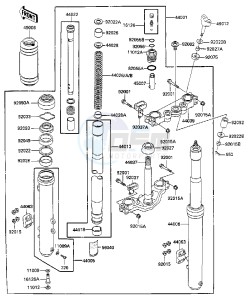 KX 250 D [KX250] (D1) [KX250] drawing FRONT FORK