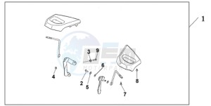 GL1800A NZ - (NZ) drawing PASSENGER ARMREST