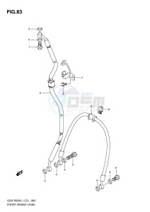 GSX-R600 (E21) drawing FRONT BRAKE HOSE