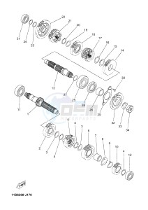 XT660Z TENERE (2BD7 2BD7 2BD7) drawing TRANSMISSION