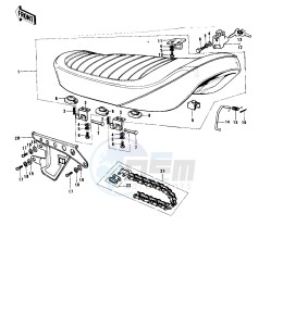 G5 (B-C) 100 drawing SEAT_CHAIN COVER_CHAIN -- 74-75 B_C- -