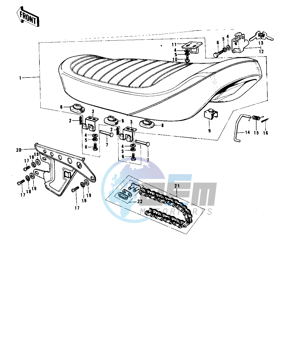 SEAT_CHAIN COVER_CHAIN -- 74-75 B_C- -