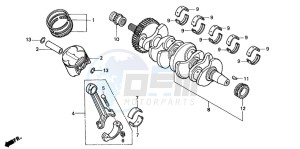 CBF600NA drawing CRANKSHAFT/PISTON