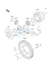 KAF620 G MULE 3000 (G1-G5) MULE 3000 drawing DIFFERENTIAL-- KAF620-G1 - G3- -