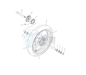 FZ8-NA 800 drawing FRONT WHEEL