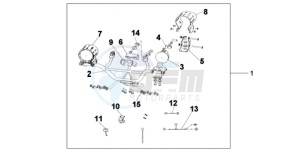 XL700VA9 France - (F / ABS CMF SPC) drawing FRONT FOG LIGHT