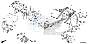 GL1800BF F6B Bagger - GL1800BF UK - (E) drawing ENGINE GUARD