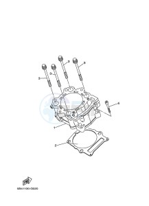 YXM700E YX70MPL (B5FP) drawing CYLINDER