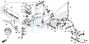 TRX420FPMD TRX420 Europe Direct - (ED) drawing FR. BRAKE MASTER CYLINDER