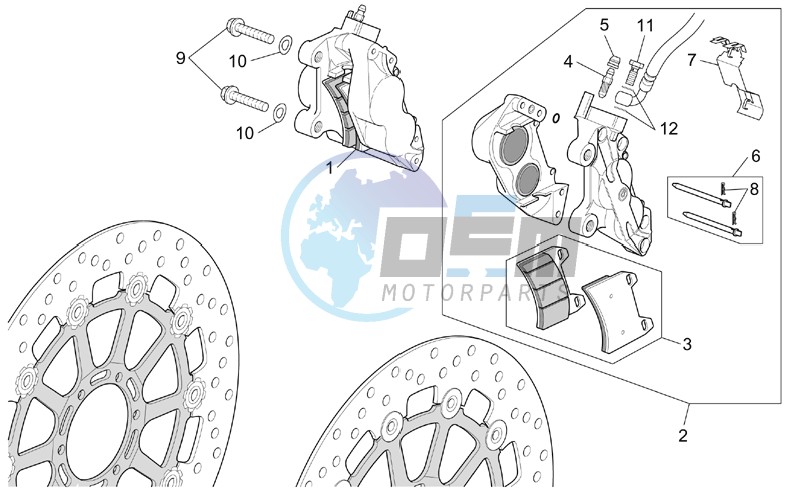 Front brake caliper