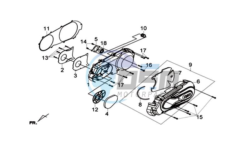 CRANKCASE COVER LINKS