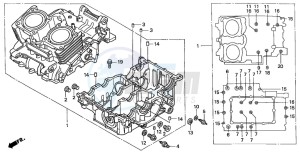 CB500S drawing CRANKCASE