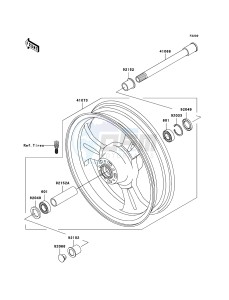 VN1600 MEAN STREAK VN1600B6F GB XX (EU ME A(FRICA) drawing Front Hub