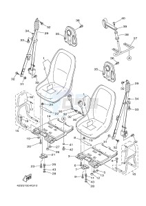 YXR700F YXR7FSPB RHINO 700 SPORTS EDITION (1RB9 1RBA 1RBB) drawing SEAT