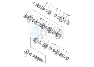 YZ 250 drawing TRANSMISSION