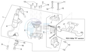 RSV 2 1000 drawing Lock hardware kit