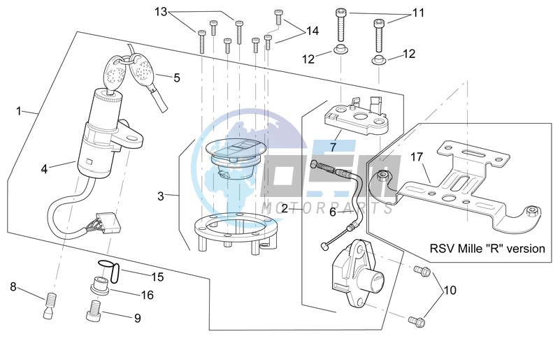 Lock hardware kit