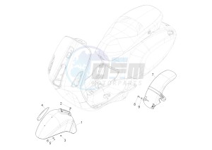 PRIMAVERA 50 25 KMH 4T 2V E 4V NOABS E2 25kmh (EMEA) drawing Wheel housing - Mudguard