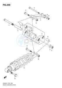 AN400 (E2) Burgman drawing REAR CUSHION LEVER