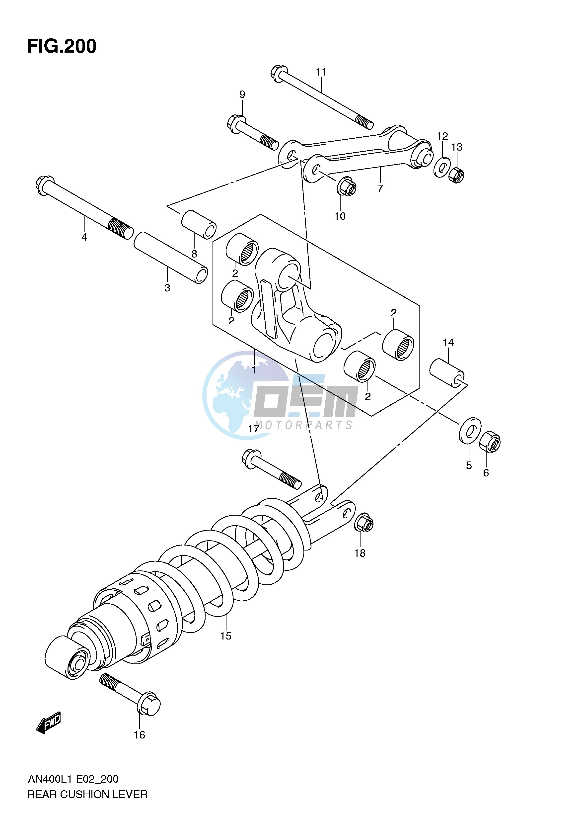 REAR CUSHION LEVER