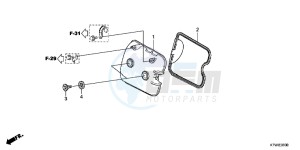 SH300B drawing CYLINDER HEAD COVER