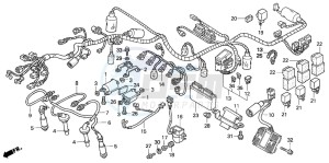 CB1300 CB1300SUPER FOUR drawing WIRE HARNESS/IGNITION COI L (CB1300F/F1)