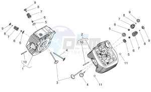 Griso V 8V 1200 drawing Cylinder head - valves