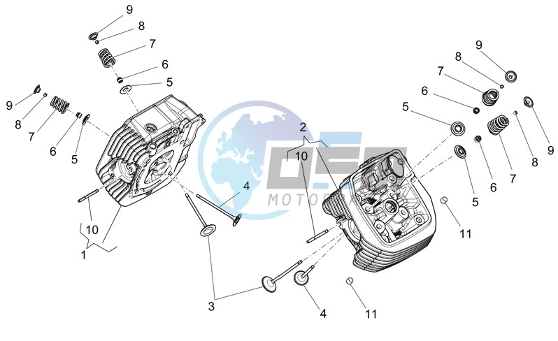 Cylinder head - valves