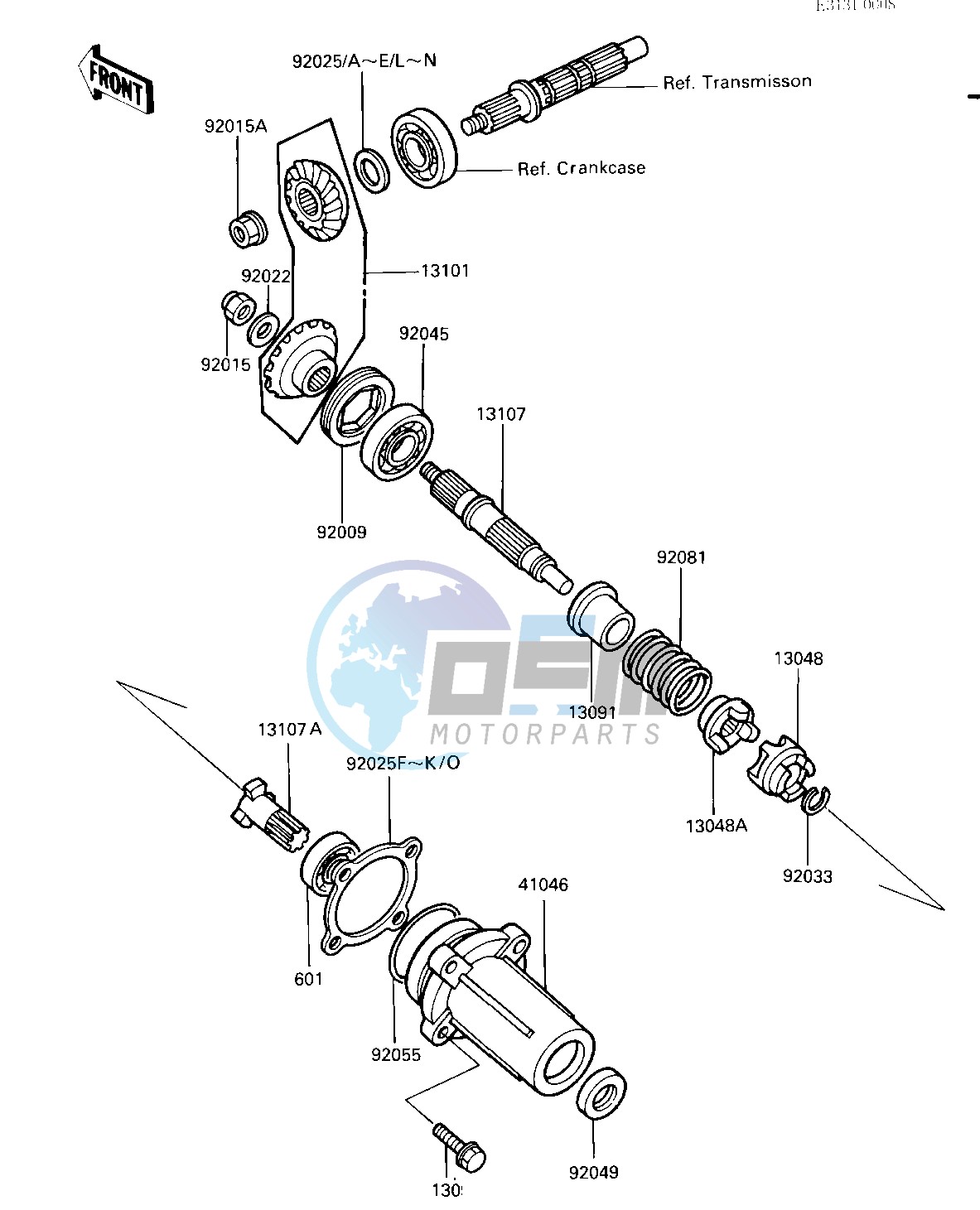 FRONT BEVEL GEARS