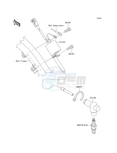 KX 250 R (R6F-R7F) R7F drawing IGNITION SYSTEM