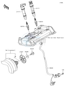 VULCAN S ABS EN650EHF XX (EU ME A(FRICA) drawing Ignition System