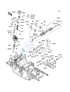 MULE 3010 TRANS 4x4 DIESEL KAF950E8F EU drawing Frame