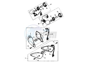 YQ AEROX 50 drawing FLASHER LIGHT