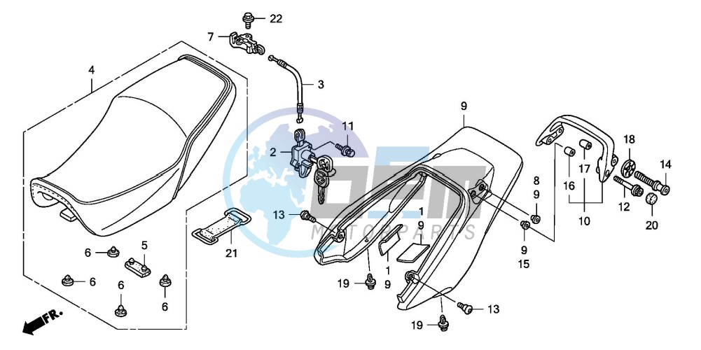 SEAT/REAR COWL