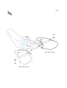 KX 250 M (M1) drawing SEAT