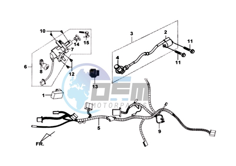 CDI - WIRING HARNASS / IGNITION LOCK