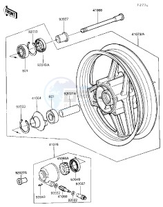 ZG 1000 A [CONCOURS] (A4-A6 A4 ONLY CAN) [CONCOURS] drawing FRONT HUB