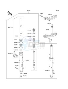 ZG 1000 A [CONCOURS] (A20) A20 drawing FRONT FORK