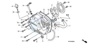 CBR125RWA Germany - (G / WH) drawing RIGHT CRANKCASE COVER