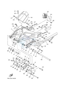 MT09 900 (1RCL 1RCM) drawing REAR ARM