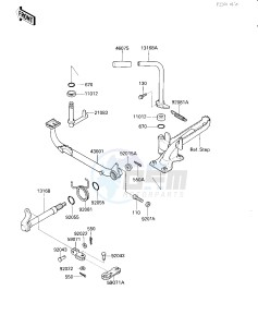 KLF 300 A [BAYOU 300] (A2) [BAYOU 300] drawing BRAKE PEDAL