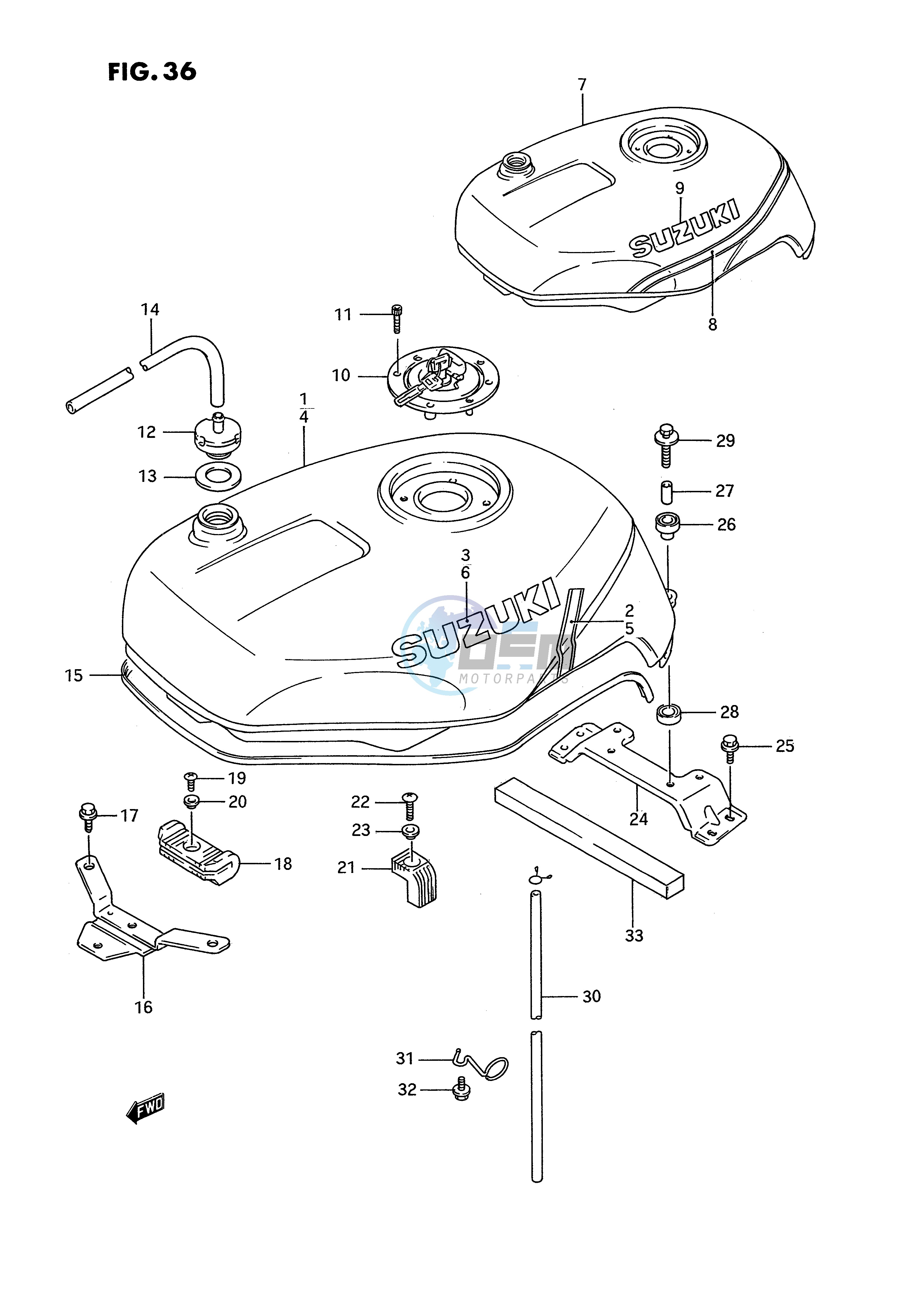 FUEL TANK (MODEL N)