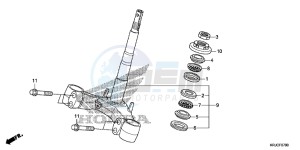 FES125AC drawing STEERING STEM