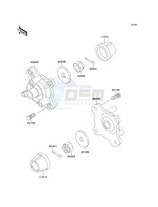 KVF 300 A [PRAIRIE 300 4X4] (A1-A4) [PRAIRIE 300 4X4] drawing FRONT HUB