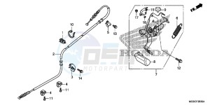 NC700DC Integra E drawing PARKING BRAKE LEVER