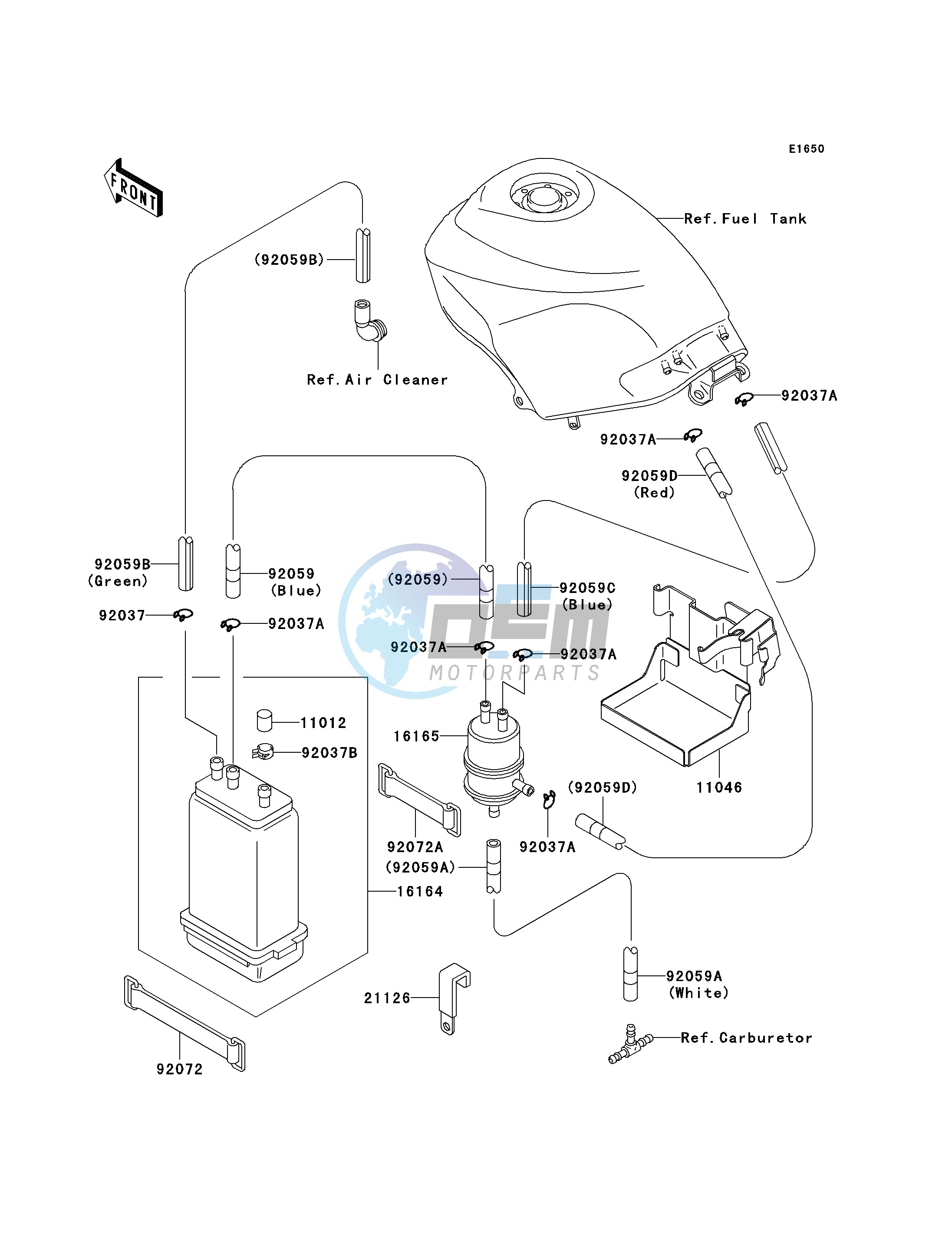 FUEL EVAPORATIVE SYSTEM-- CA- -