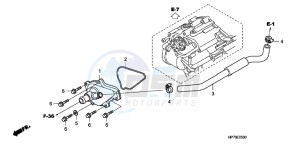 TRX420FPAC TRX420 ED drawing WATER PUMP COVER