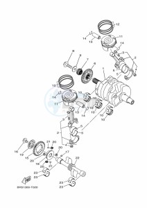 MT-03 MTN320-A (B6W3) drawing CRANKSHAFT & PISTON