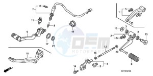 CB1300A9 BR / ABS MME - (BR / ABS MME) drawing PEDAL